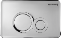 Комплект Инсталляция BETTOSERB Sava Fix Slim 40006456 + Кнопка Twin 40006464 цвет глянцевый хром