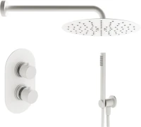 Душевой комплект Plumberia Selection Ixo KITXOT18BO С ВНУТРЕННЕЙ ЧАСТЬЮ, белый матовый