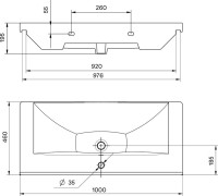 Тумба с раковиной SanStar Riana 100 подвесная, grey, раковина Миранда 100