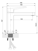 Смеситель для раковины Haiba HB10732-7 черный