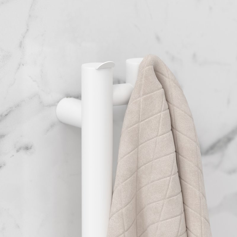 Полотенцесушитель электрический Сунержа Нюанс 4.0 30-0881-1253 120x10 см, подключение справа, скрытое подключение справа, матовый белый, I-образный