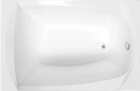 Акриловая ванна 1MarKa Elegance Стандарт 2 120x70 см, встраиваемая, белая, с каркасом, со сливом-переливом
