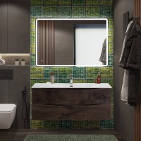 Тумба под раковину BelBagno Marino-cer-n 120 подвесная, rovere nature grigio