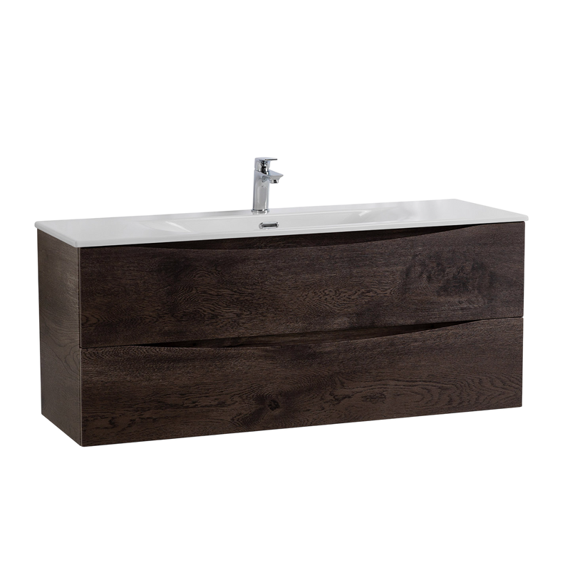 Тумба под раковину BelBagno Marino-cer-n 120 подвесная, rovere nature grigio