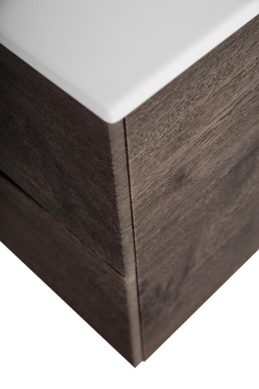 Тумба под раковину BelBagno Marino-cer-n 120 подвесная, rovere nature grigio