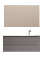 Мебель для ванной комнаты Sancos Folk 120 R подвесная, 2 ящика, grey soft