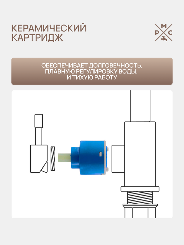 Душевая стойка РМС SUS124-003DK-3