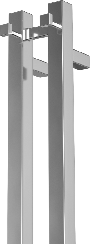 Полотенцесушитель электрический Bauedge Stella Square R 8х80, нержавеющая сталь полированная