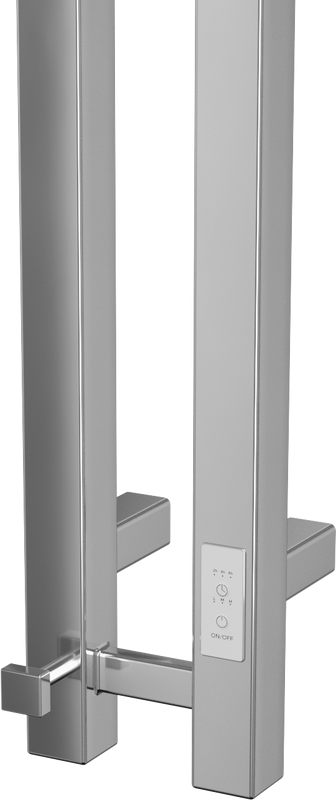 Полотенцесушитель электрический Bauedge Stella Square R 8х80, нержавеющая сталь полированная