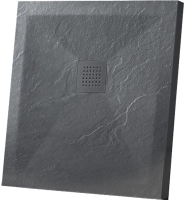 Поддон для душа Vincea VST-4SR9090A 90x90 антрацит, с сифоном