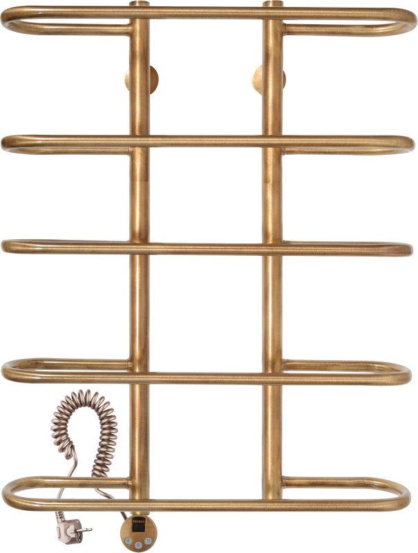 Полотенцесушитель электрический Secado Венеция 4603777477912 85x50 см, подключение слева, бронза, лесенка, латунь