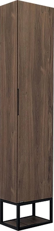 Шкаф пенал для ванной Comforty Порто 35 дуб темно-коричневый
