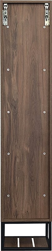 Шкаф пенал для ванной Comforty Порто 35 дуб темно-коричневый