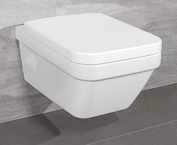 Унитаз подвесной Villeroy & Boch Architectura 5685HR01 безободковый с микролифтом, альпийский белый