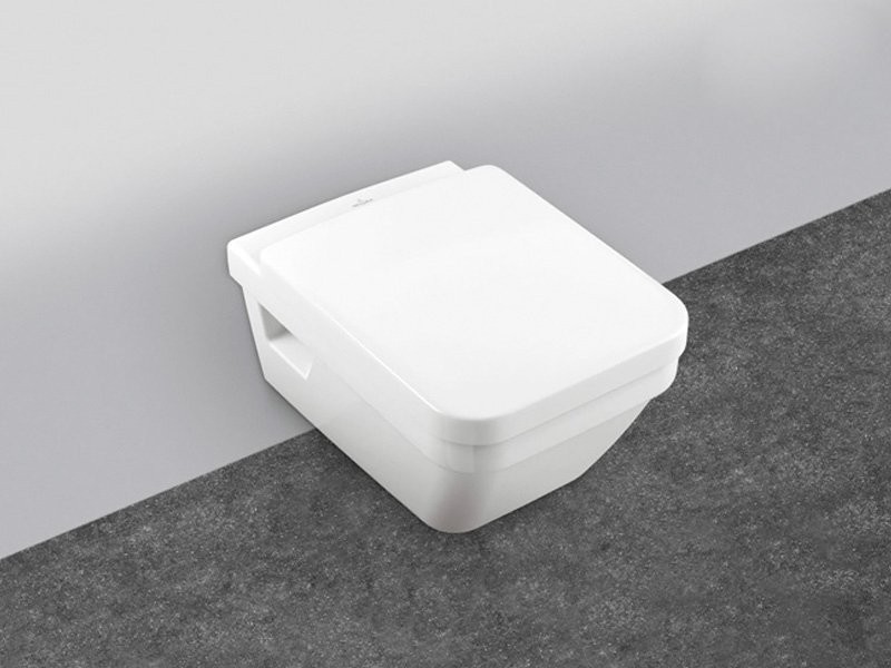 Унитаз подвесной Villeroy & Boch Architectura 5685HR01 безободковый с микролифтом, альпийский белый