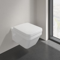 Унитаз подвесной Villeroy & Boch Architectura 5685HR01 безободковый с микролифтом, альпийский белый