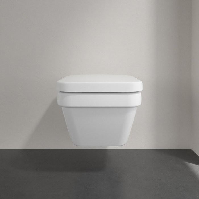 Унитаз подвесной Villeroy & Boch Architectura 5685HR01 безободковый с микролифтом, альпийский белый