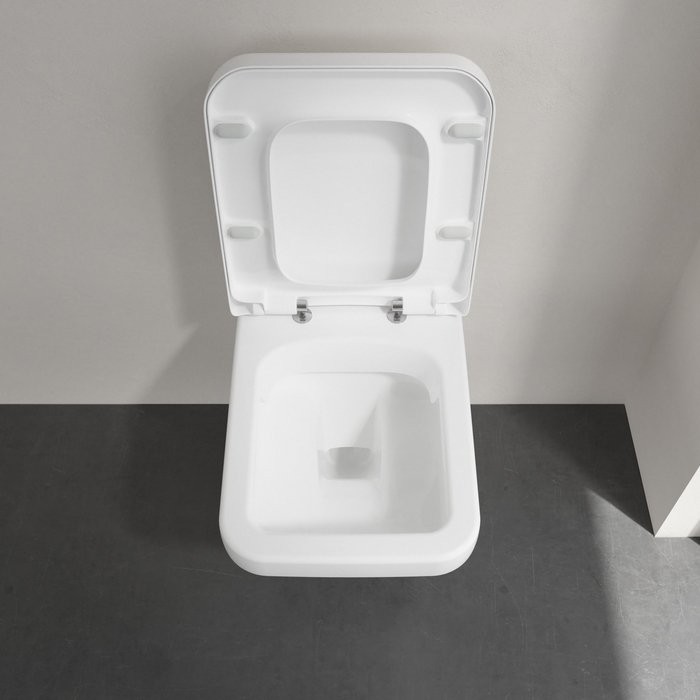 Унитаз подвесной Villeroy & Boch Architectura 5685HR01 безободковый с микролифтом, альпийский белый