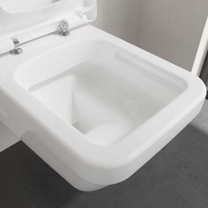 Унитаз подвесной Villeroy & Boch Architectura 5685HR01 безободковый с микролифтом, альпийский белый