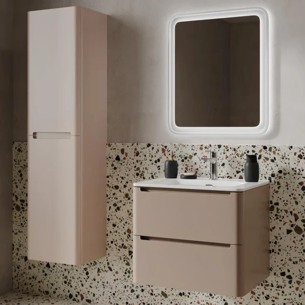Мебель для ванной комнаты IDDIS Edifice 60 подвесная, капучино, раковина 0106000i28