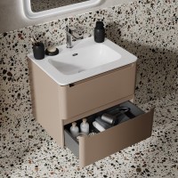 Мебель для ванной комнаты IDDIS Edifice 60 подвесная, капучино, раковина 0106000i28