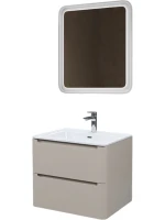 Мебель для ванной комнаты IDDIS Edifice 60 подвесная, капучино, раковина 0106000i28