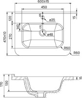 Мебель для ванной комнаты IDDIS Edifice 60 подвесная, капучино, раковина 0106000i28
