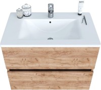 Мебель для ванной комнаты Sanvit Кубэ-2 75 подвесная, дуб