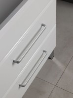 Тумба с раковиной Aquanet Лукка 58 белая глянцевая