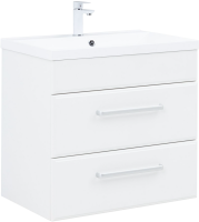 Тумба с раковиной Aquanet Лукка 58 белая глянцевая