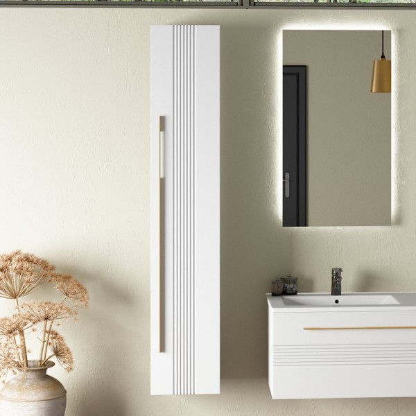 Шкаф пенал для ванной Sanvit Соната R белый