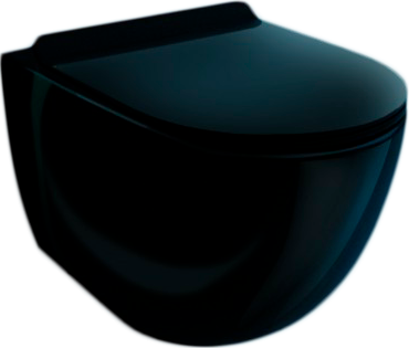 Комплект Унитаз подвесной Esbano Garcia ESUPGARCB черный глянец + Инсталляция Fram + Кнопка ESINLPS10SC