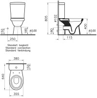 Унитаз-компакт напольный Norm Eisberg 9844B099-7202 с микролифтом