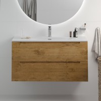 Мебель для ванной комнаты BelBagno Etna 100 rovere nature, раковина BB-8099-120-2