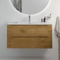 Мебель для ванной комнаты BelBagno Etna 100 rovere nature, раковина BB-8099-120-2