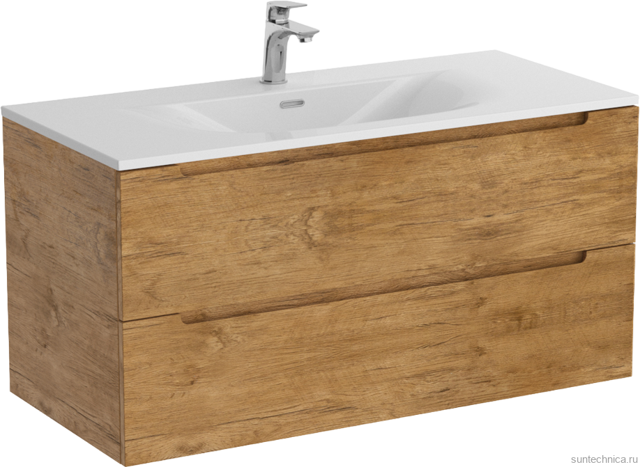 Мебель для ванной комнаты BelBagno Etna 100 rovere nature, раковина BB-8099-120-2