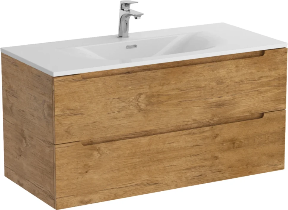 Мебель для ванной комнаты BelBagno Etna 100 rovere nature, раковина BB-8099-120-2