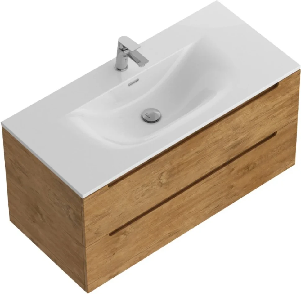 Мебель для ванной комнаты BelBagno Etna 100 rovere nature, раковина BB-8099-120-2