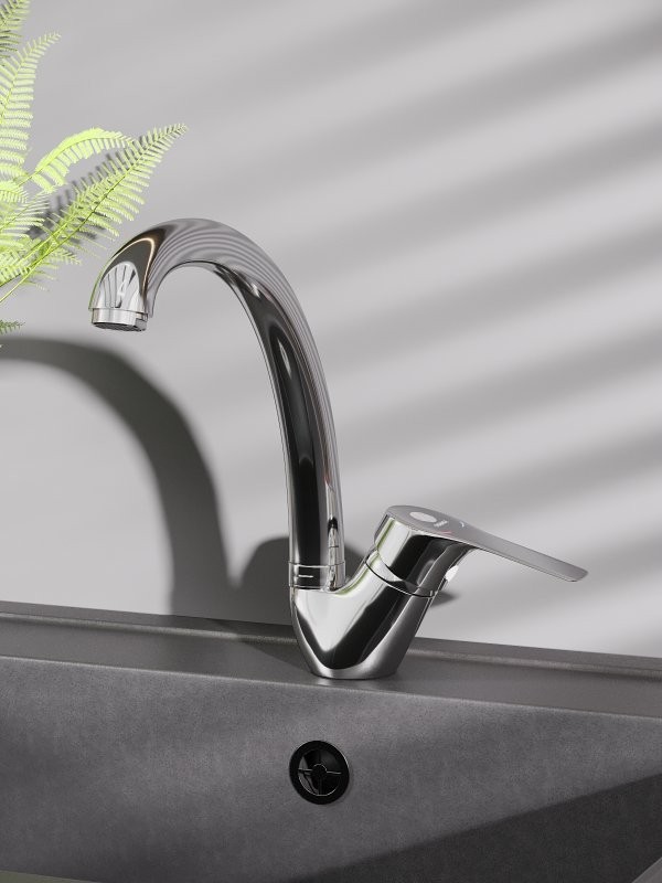 Смеситель для кухни Orange Dia M45-002cr хром