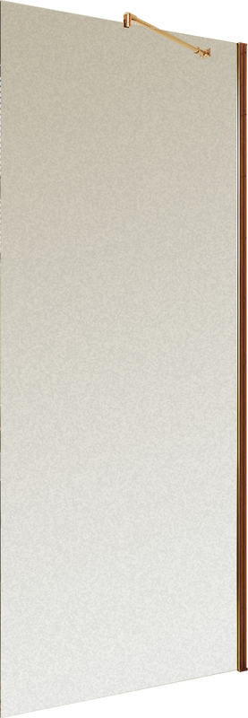 Душевая перегородка Maybahglass MGD-1357-2ш 99 см, профиль бронза, стекло сатин