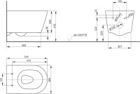 Унитаз подвесной Toto RP с микролифтом