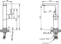 Смеситель для раковины Bravat Arc F16061K-A2-ENG