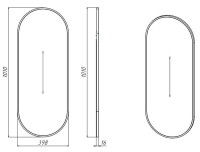 Зеркало Sanflor Диана 40 белое