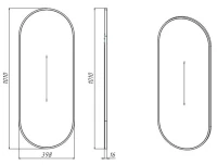 Зеркало Sanflor Диана 40 белое Зеркало Sanflor Диана 40 белое