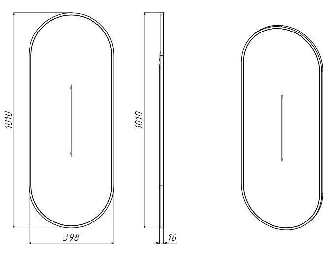 Зеркало Sanflor Диана 40 белое