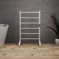 Полотенцесушитель электрический Bauedge Stil Floor AF0017 55x91 белый матовый