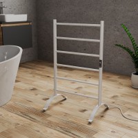 Полотенцесушитель электрический Bauedge Stil Floor AF0017 55x91 белый матовый