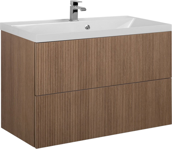 Тумба под раковину Art&Max Verona-Push 90 подвесная, kadena wood