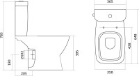 Унитаз-компакт напольный Santek Нео 1WH302470 с микролифтом