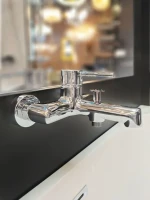 Смеситель для ванны с душем AltroBagno Intento 0218 Cr хром Смеситель для ванны с душем AltroBagno Intento 0218 Cr хром